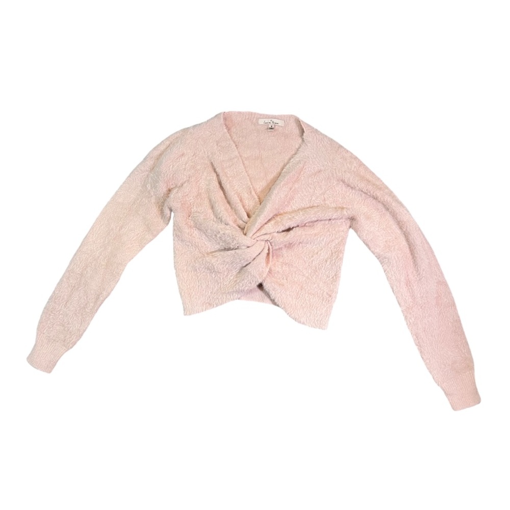 LOVE TREE Baby Pink Cross Sweater